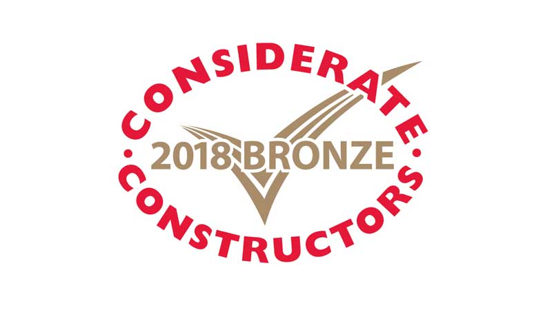 Morganstone - Considerate Constructors 2018 Bronze
